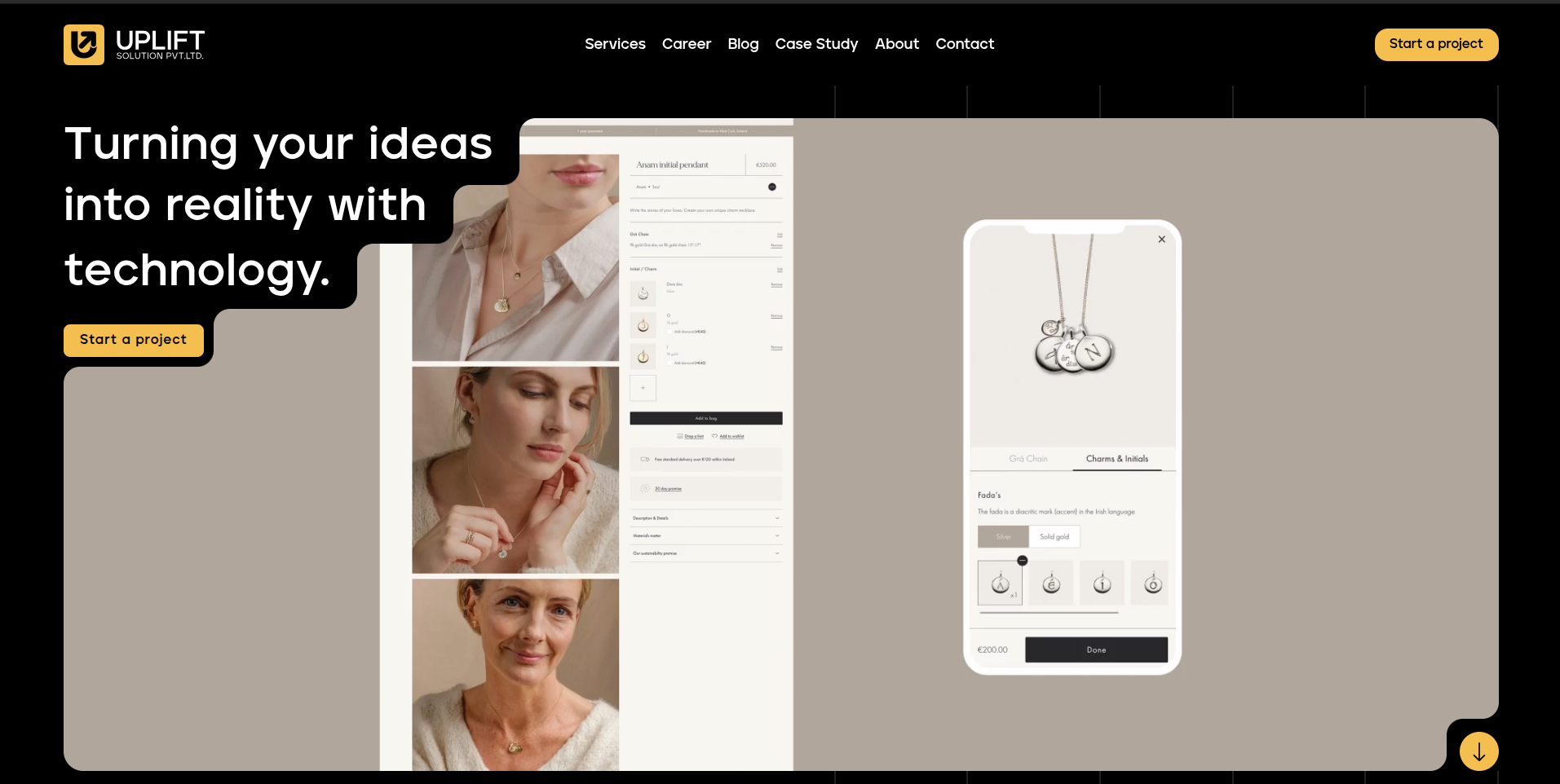 Uplift Website (Company portfolio)